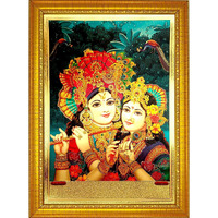 Ada Handicraft Hindu Lord Goddess God Photo For Pooja And Wall/Hindu Bhagwan Devi Devta Photo/God Poster (Pack Of Two)