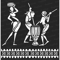 Thecraftshop Tribal Chores Craftreat Stencil (6X6-Inch) | Reusable Painting Template For Art And Craft, Mixed Media, Wall Painting, Home Decor, Diy Albums, Card Making And Fabric Painting, 6"X6"
