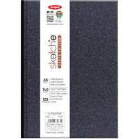 Anupam Earth Sketche Drawing Book A5 | 100% Recycled Hardbound Cove Book | 140 Gsm | Acid Free 65 Sheets / 128 Pages | Drawing Sketchbook For Artists And Students | For Dry Techniques