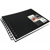 Brustro Artists Sketch Book Wiro Bound A5 Size, Landscape, 116 Pages,160 Gsm (Acid Free)