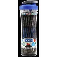 Doms Fusion Pencil 50 Pcs Pencil Sipper, Ink Black