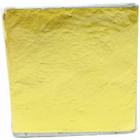 GrizzlyAluminium Chocolate Foil Wrapping Paper For Chocolate Packing(200 Pcs Approx)(Gold Color)