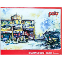 Polo A3 Drawing Book - 36 Pages | Sketchpad | Ideal For Artists, Students, And Kids | Durable Softcover | Acid-Free Paper | Smooth Texture For Sketching & Drawing