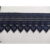 Black Crochet Lace 5 Inch Wide For Frocks,Dresses,Curtains,Decoration 3 Meters