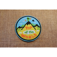 Daily Crafts Unisex Cool Unique Design Embroidered Iron On And Sew On Patch Badges Logos Emblems (On Top Of World)