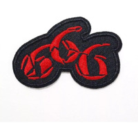 Daily Crafts Unisex Cool Unique Design Embroidered Iron On And Sew On Patch Badges Logos Emblems (Red Devil 666)