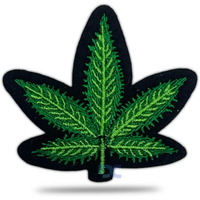 Daily Crafts Hawaii Palm Green Leaf Winter Jackets Iron On Embroidered Patches For Clothing Set Of 1 Patch