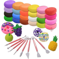 Firstly Air Dry Clay Kit, 12 Pcs Modeling Clay For Kids, Safe & Non-Toxic Super Light Diy Soft Magic Clay, Molding Clay With 8 Sculpting Tools