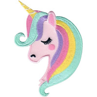 Daily Crafts New Sewing Pattern For Doll Making | 1 Pc Colorful Rainbow Style Unicorn Kids Patches For Clothes Bags Jackets