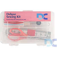 Daily Crafts Sewing Kit Travel Buddy Mini Size- 1 Box For Home Use, Sewing Machine Accessories, Contains 10 Spools Of Thread, Sewing Needles, Scissors, Thimble, Tape Measure