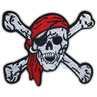 Daily Crafts | Pirate Skull Applique Embroidery Decorative Iron On Repair Patches For Varsity Jackets |1Pc State Iron On Sew On Badge For Jeans Hat Applique Craft