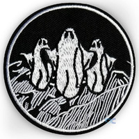Daily Crafts Embroidered Patch, Embroidery Cloth Paste Iron-On Patch Diy Clothes Sticker| (Ghosts Patch) 7.3 Cm In Diameter