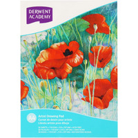 Derwent Academy Artist Drawing Pad 50 Sheets, 110 Gsm (A4 Portrait)