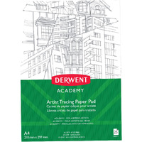 Derwent Academy Tracing Paper Pad 25 Sheets, 65 Gsm (A4 Portrait)