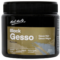 Mont Marte Black Gesso - 500Ml (Black)