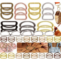 Diy Crafts 5 Pcs, Antique Gold, Metal D Rings Heavy-Duty D Ring For Sewing Keychains Belts And Dog Leash Accessories Jewellry, Bags, Wallets And Lug(5 Pcs, Antique Gold)
