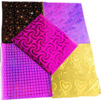 Hope Kart Holographic Reversible Chocolate Wrapping Plastic Foil Film Sheet Packing Material Paper Wrap For Art And Craft, 11X13 Cm, Square, Multicolour, Pack Of 200