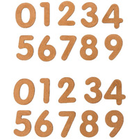 Sure Laser Cut Mdf Cutouts Numbers - Plain Mdf Blanks Cutouts Numbers - Set Of 20 Wooden Numbers For Painting Wooden Sheet Craft, Decoupage, Resin Art Work & Decoration