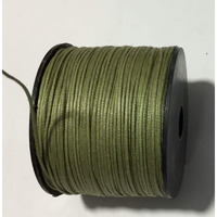 Omx 100 Mtr 0.5 Mm Army Green Colour Waxed Cotton Cord Macrame Bracelet Necklace Jewelry Making Waxed Beading Thread String