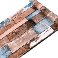 Wallgenics Vinyl Pvc Paper Self Adhesive Wall Window Door Sticker (1.96 X 18.89 X 1.96 Inches, Brown Blue)