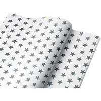 Sejascollections Gift Wrapping Paper,Gifts Wrap Sheets,Packing Paper Sheet For Packing,Diy Birthday,Christmas,Wedding Size 27 X 19 Inches(Pack Of 20,Star Silver)