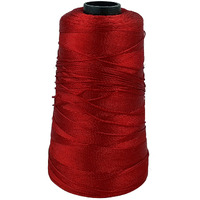 Aakriti Viscose Rayon Art Silk Thread Yarn - Embroidery Crochet Knitting Lace Trim Jewellery For Embroidery Thread, Jewellery Making Thread, Bag Making Thread (1 Pcs, Dark Red),100Grams