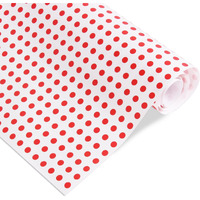 Itsy Bitsy Gift Wraps Red Polka 20 X 30Inch 8 Sheets |Gift Papers For Packaging |Gift Covers Wrapper Roll | Colorful Wrapping Paper | 1 Designs X 8