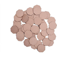 Nnj Group Unfinished Wooden Mdf Pieces Blank For Tenjore Art Fabric Jewellery Making Diy Arts Craft Project (100 Piece - Octagon Shape)
