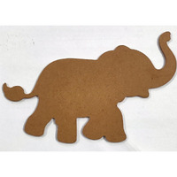 Sure Laser Cut Elephant Cutouts For Art And Craft, Science Project, Home Decoration By Toyjet Educational Products. Pack Of 3 Size 6 X 3 Inch, Material For Craft And Home Decoration.