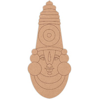 Sure Laser Cut Tirupathi Venketeswara Swami Pre Marked Wooden Mdf Shapes Cutout For Crafts Work Home, Room Decor Artistic Diy Work Art (12 Inch)