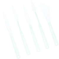 Imprint Palette Knife Painting, Plastic Spatula Palette Knife Oil Paint Plastic Knives Plastic Handle 5 Pieces Set), Suitable For Beginers