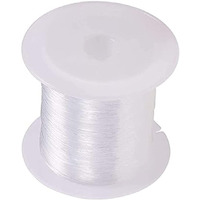 Diy Crafts 1 Roll, Non Stretchy, 1 Roll, Non Stretchy, Invisible Nylon Thread Monofilament Fishing Line Bead String Cord For Gemstone Jewelry Making Bracelet Hanging Decoratio(1 Roll, Non Stretchy)