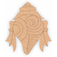 Sure Laser Cut God Tirupati Bala Ji Pre Marked Mdf Round With New Pattern Design Inside For Home Decor, Arts & Crafts, Lippan Art (12Inch)