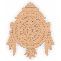 Sure Laser Cut God Tirupati Balaji Pre Marked Wooden Mdf Shapes Cutout For Crafts Work Home, Room Decor Artistic Diy Work Art (12 Inch)
