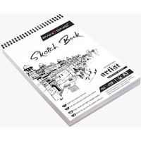 Variety Canvas 50 Sheet A3 Sketchbook Set | Top Spiral-Bound Sketchpad For Artists | Sketching And Drawing Acid Free Paper, For Doodling | Artist Oxfort Sketch Book (White)