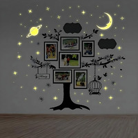 Jaamso Royals New And Stylist 'Radium Galaxy Of Stars' Glow In Dark Wall Sticker (Pvc Vinyl, 21 Cm X 29.7 Cm, Night Glow Stickers)