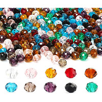 Diy Crafts 100 Grms, As Image, 7Mm X 8Mm As Image Diy Faceted Spacer Beads, Used For Bracelet Necklace Accessories And Jewelry Making Multi Color Glass Material S(100 Grms, As Image)