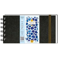 Zen Sangam Bookmark 18.5X9 Cm Spiral Watercolor Journal | 245 Gsm 20% Cotton Cold Pressed | 25 Sheets (50 Pages) | Portable And Easy To Carry Sketchbook For Travel Artists & Professionals | Acid-Free