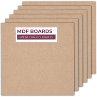 Ajanta Royal Square Mdf Wood Board For Art And Craft - 2.2Mm Unfinished Square Wood Slices For Resin Art, Lipan Art, Mandala Art, Pyrography, Paintings -(6X6 Inch) (Qty: 45)