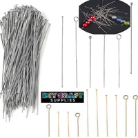 Diy Crafts 600 Gram, Dull Grey Silver, Diy Works Flat Head Pins, Single Pack-Choice X Piece, Silver/Gold (600 Gram, Dull Grey Silver)
