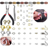 Diy Crafts 600 Grm, Antique Gold, 000 Pcs Open Jump 20 X Lobster 1X Plier 1X Tweezer Rings And Lobster Clasps Jewelry Findings Kit With Pliers For Jewelry Making (Cho (600 Grm, Antique Gold)