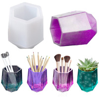 Hasthip Silicon Moulds For Resin Moulds Diy Cup Resin Silicone Mold Cosmetics Brushes Pen Storage Mold For Home Dcor, White