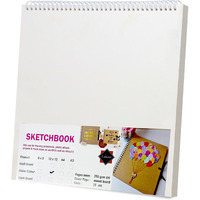 Lakeer Watercolor Wire-O Sketchbook - 12X12 Inch | Cold-Pressed Watercolor Paper With Cotton-25 Sheets (50 Pages), 250 Gsm | Mixed Media, For Artist-(Acid Free)
