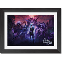 Tenorarts Solo Leveling Anime Posters Sung Jinwoo Framed Photo Wall Painting With Black Wooden Texture For Living Room Bedroom Office - Wall Paintings/Hanging (12Inches X 9Inches)