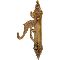 Jaszz Art Brass Wall Decor Ethnic Design Handmade Antique Wall Hanging Hanger Statue For Home Decor Temple Pooja Office Decoration Festival Gift (15 * 31 Cm & 1420 Gm)