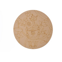 Cozycrest Pre Marked Wooden Mdf Different Shapes Painting Cutout For Crafts Work Home, Room Decor Artistic Diy Work Art (Design_1)