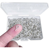 Diy Crafts 70, Nickel Silver Colour, Screw Eye Pins Hooks Eyelets Screw Threaded For Jewelry Making Findings Diy (70, Nickel Silver Colour)