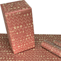 Evince Christmas Gifts Wrapping Paper Roll |Red Xms Postal Address Santa Theme Gift Wrap For Kids, Men, Women, Office Use 70X50 Cms - 20 Sheets