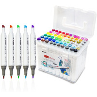 Funblast Color Markers Twin Tip - Double Tip Markers For Artist, Sketch Alcohol Markers Set, Drawing Colour Markers For Kids, Marker For White Board (60)