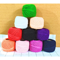 Rsp Quality Bit Embroidery Material Crochet Cotton Thread Yarn For Knitting And Craft Making (10 Ball, Multicolor)